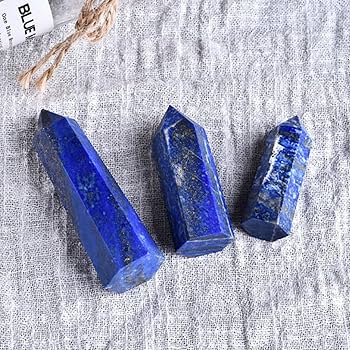 シュクレ　【超美品】青みが深い美しい「聖なる石」ラピスラズリのオブジェ 高品質 大粒ラピスラズリ 宝石質スターカット 天然水晶 幸せ